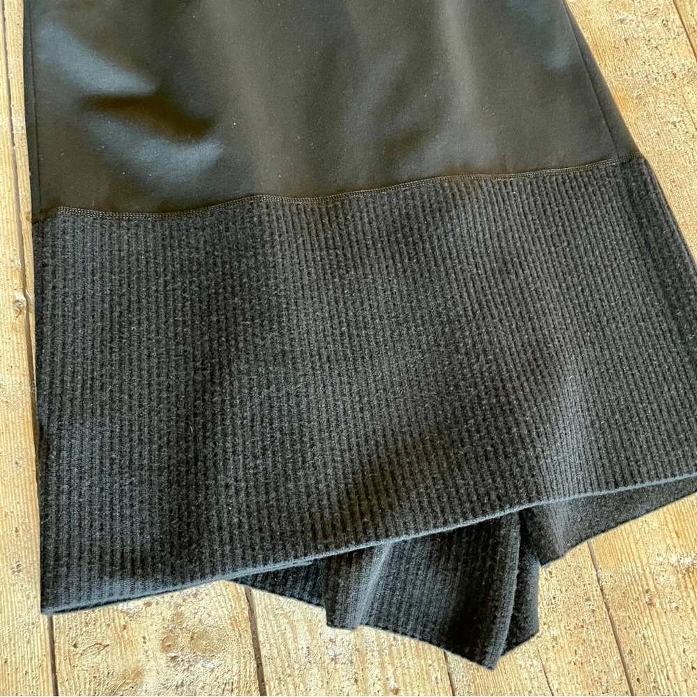 Lafayette 148 Black Drape Front Wool Vest Cardigan Layering Piece M - Picture 6 of 9